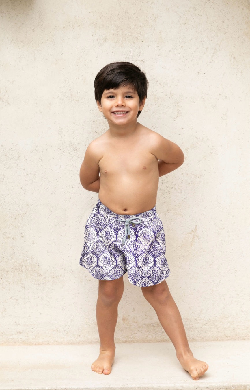 Pantaloneta Niño Blue Trival