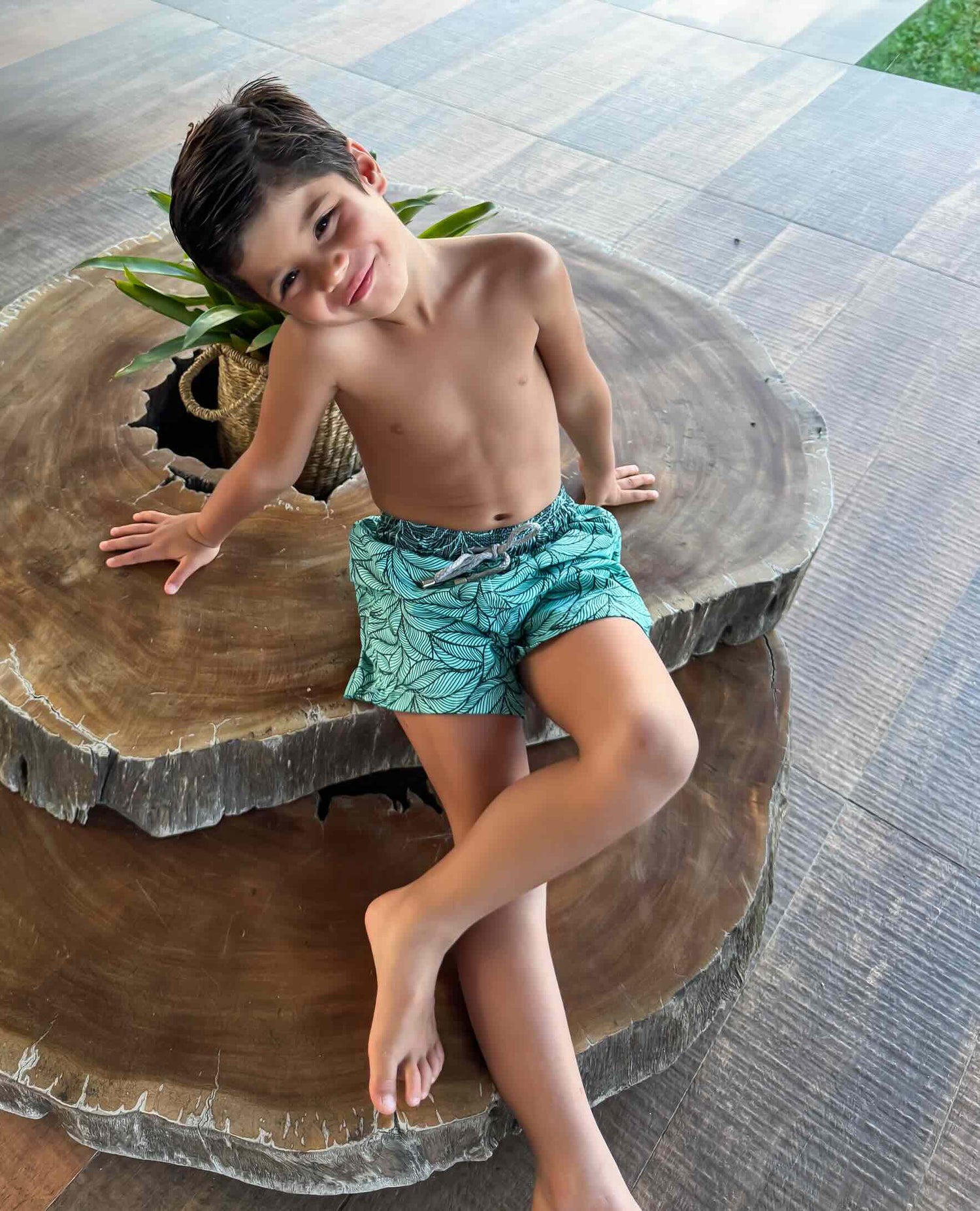 Pantaloneta Niño Green Forest