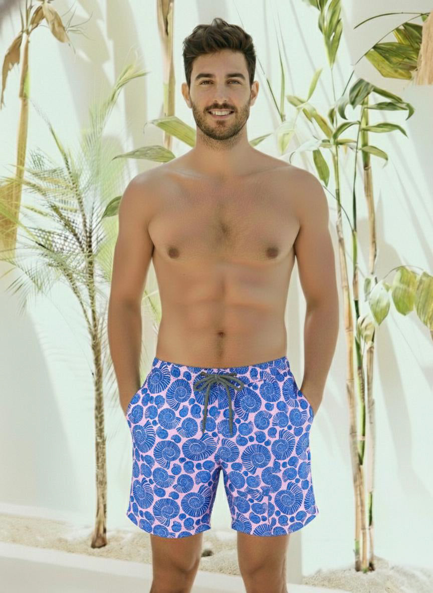 Pantaloneta Hombre Pink Shells
