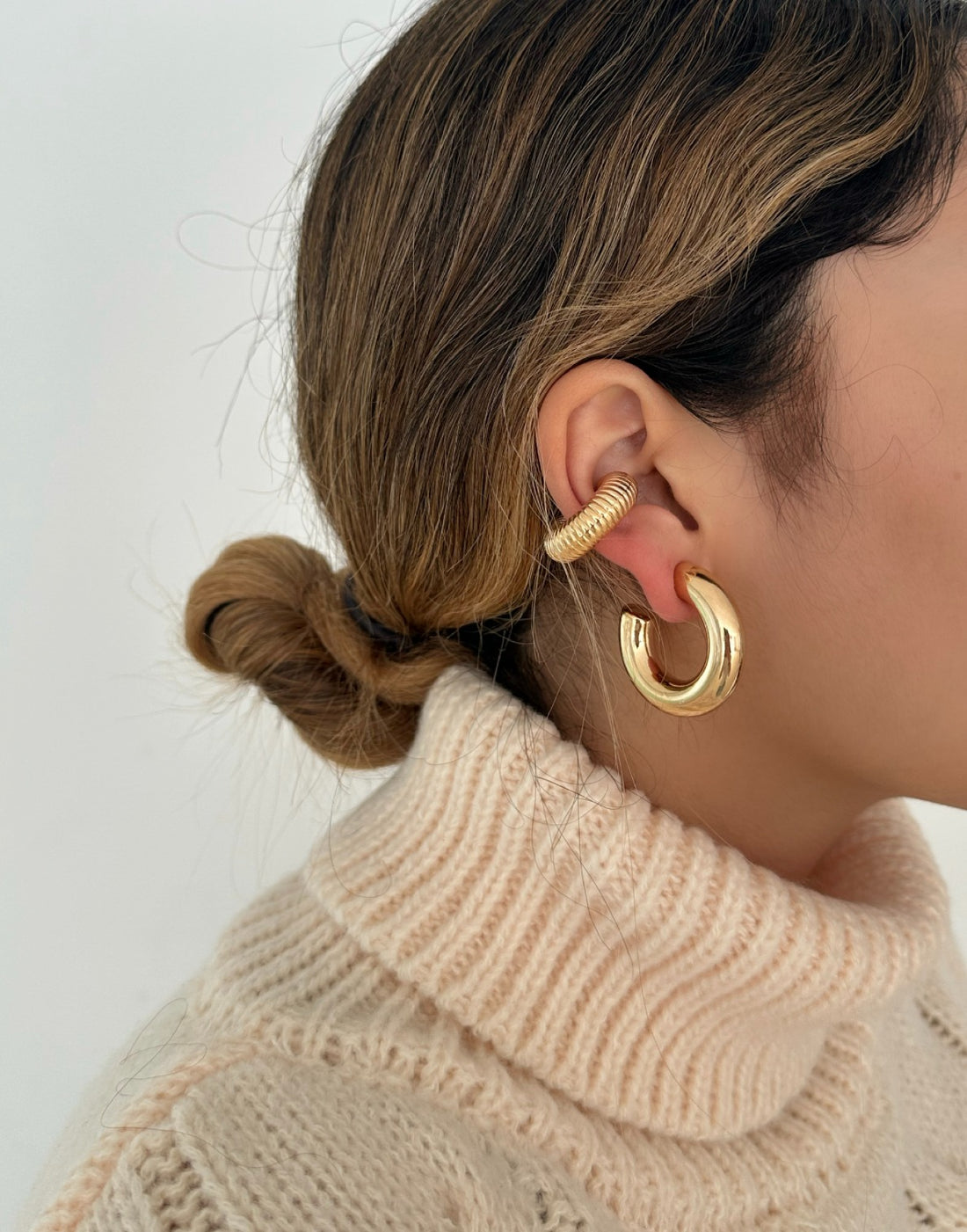 EARCUFF ESPIRAL DORADO