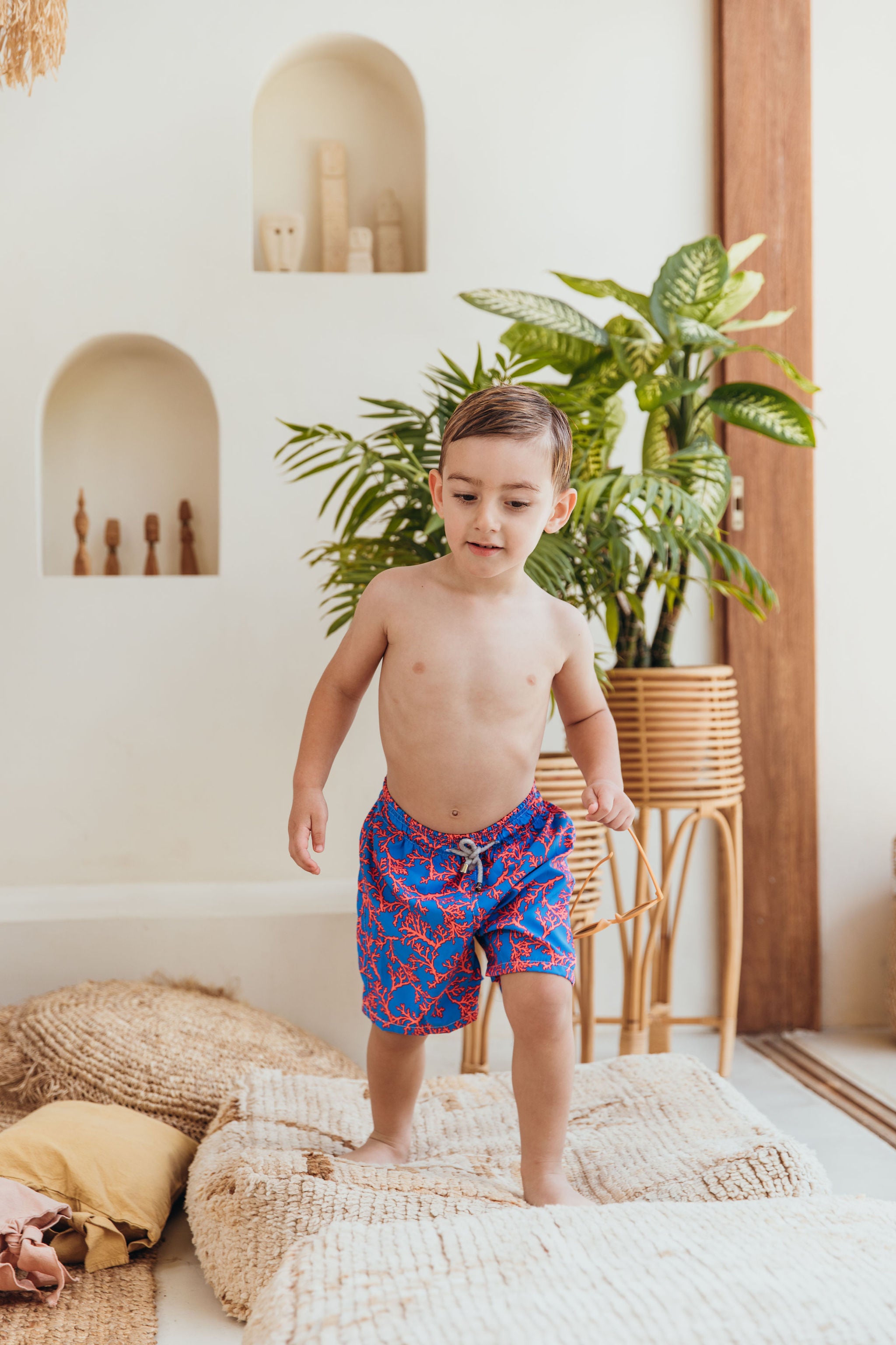 Pantaloneta Niño Neon Corals