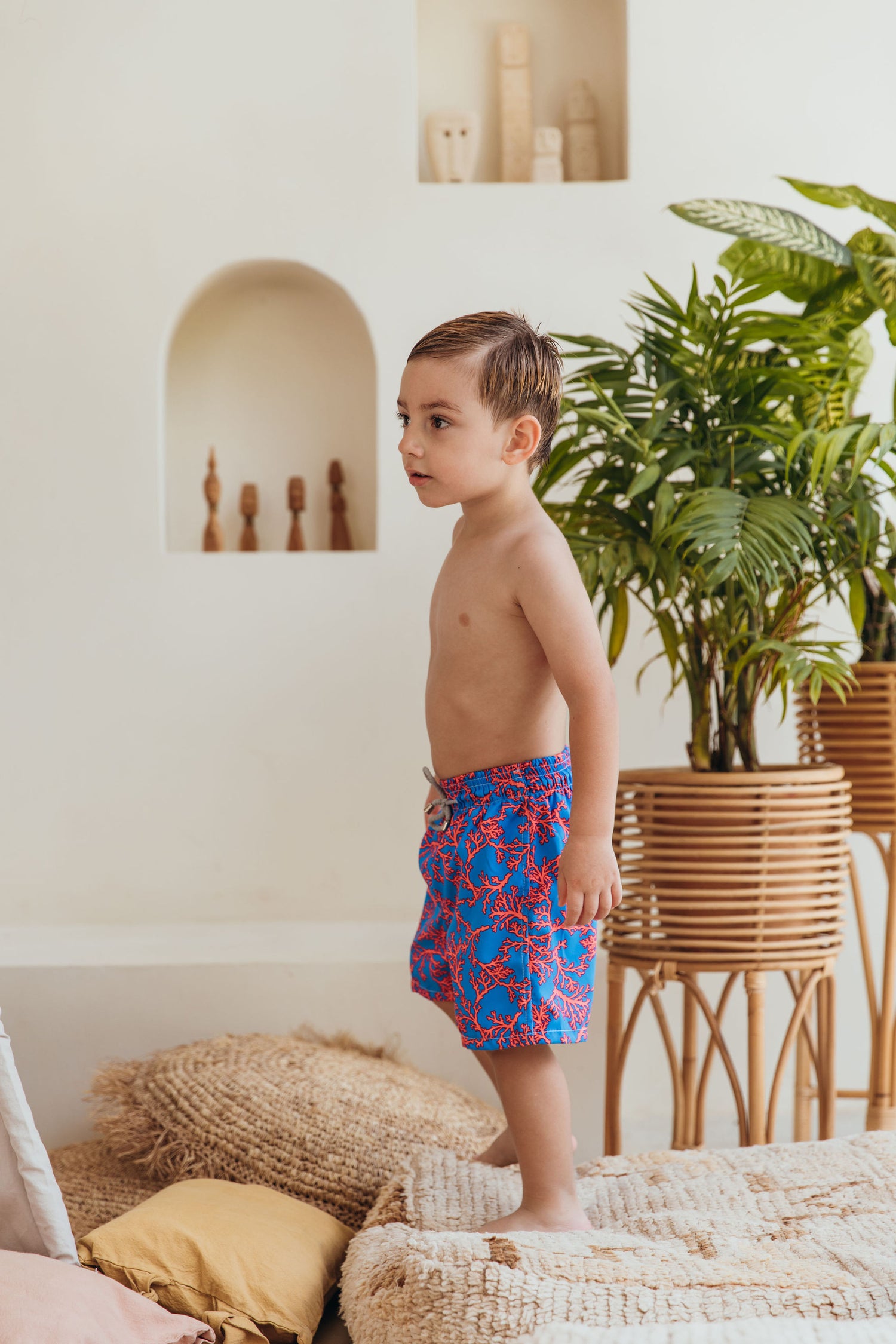 Pantaloneta Niño Neon Corals