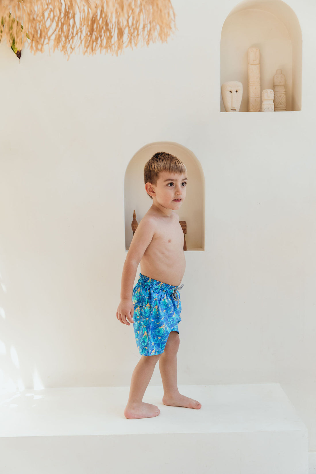 Pantaloneta Niño Blue Jungle