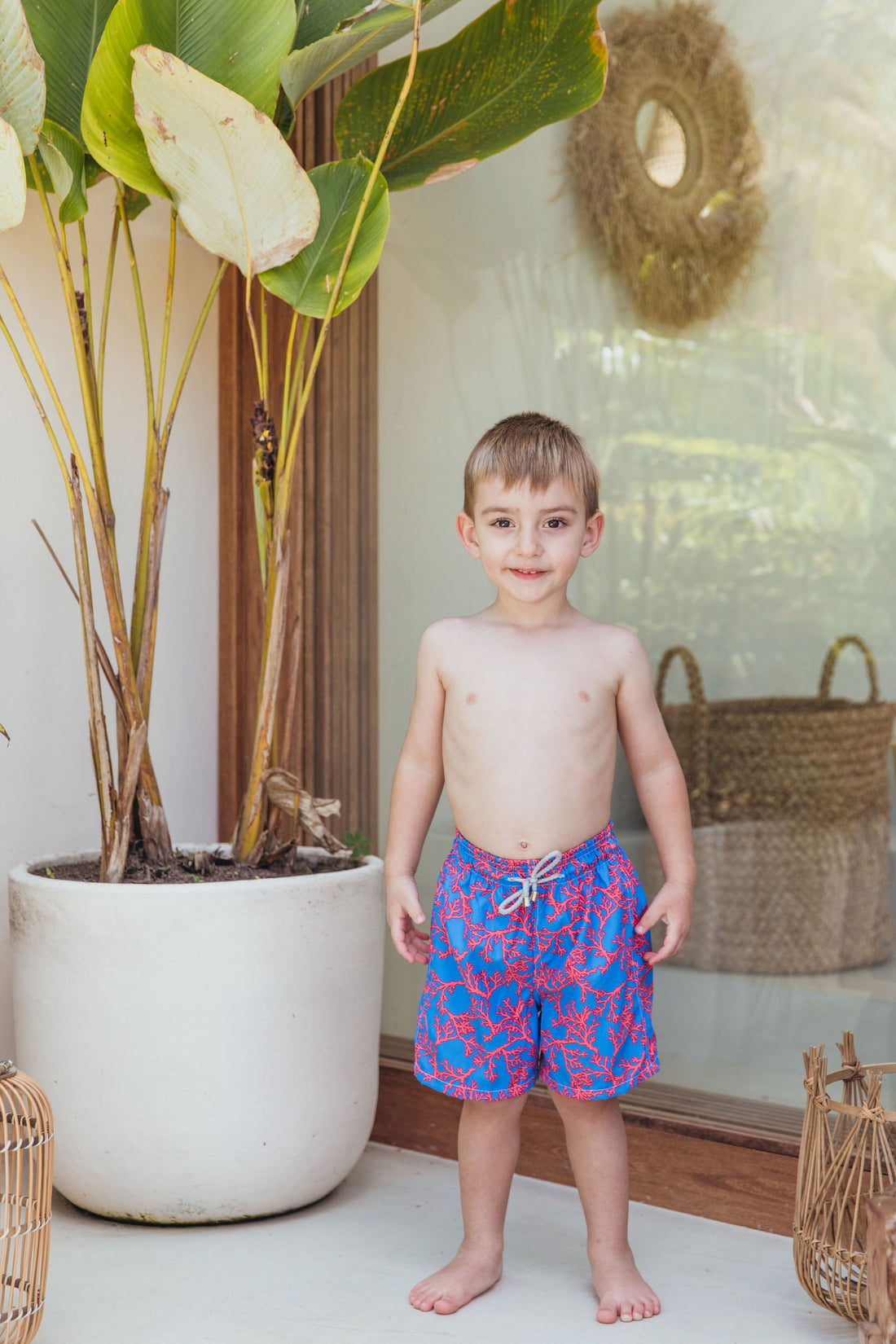 Pantaloneta Niño Neon Corals